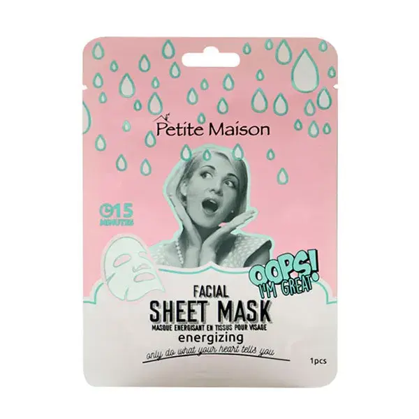 Энергетическая маска для лица Oops! I'm Great Facial Sheet Mask Energizing Petite Maison, 25 ml
Энергетическая маска для лица Oops! I'm Great Facial Sheet Mask Energizing Petite Maison, 25 ml