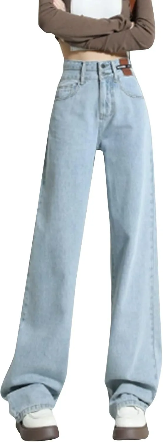 Прямые джинсы для женщин Y2K с высокой посадкой
Прямые джинсы для женщин Y2K с высокой посадкой