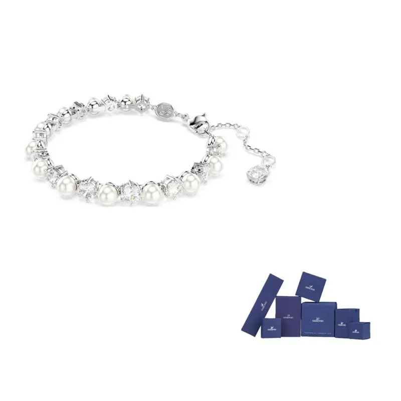 Swarovski Фальшивые кристаллические браслеты унисекс silver
Swarovski Фальшивые кристаллические браслеты унисекс silver