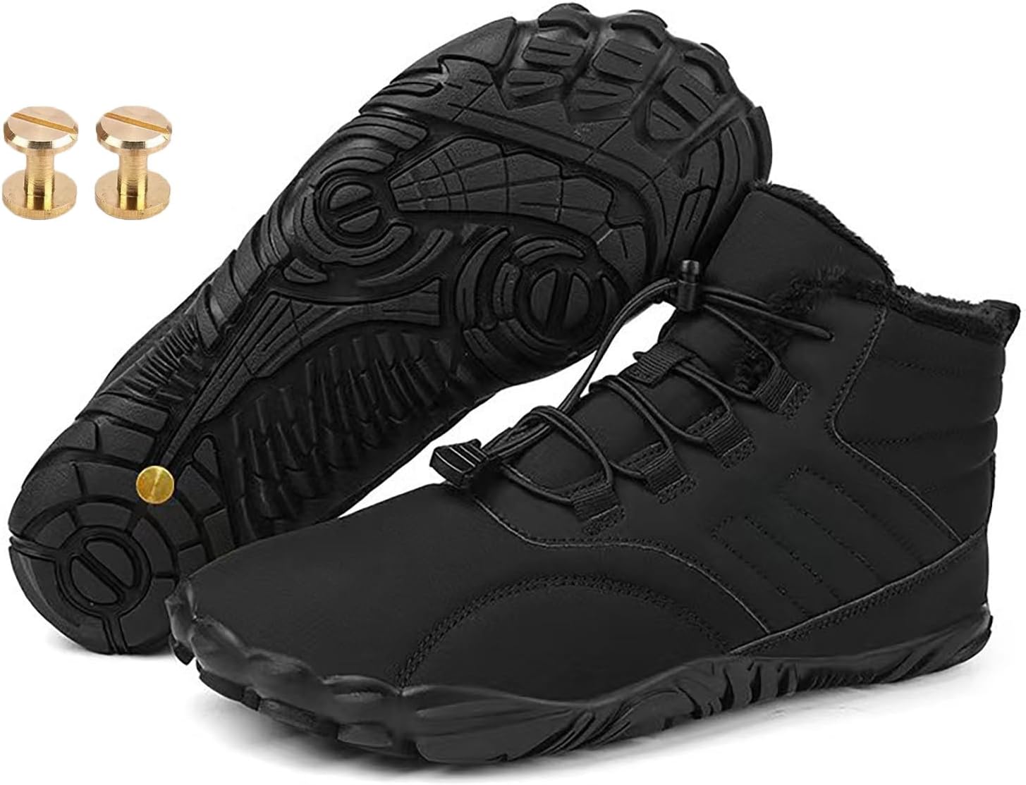 Зимние заземляющие ботинки с медью, зимние комфортные походные обувь для женщин и мужчин, с прочными винтами из чистой меди Generic, черный
Зимние заземляющие ботинки с медью, зимние комфортные походные обувь для женщин и мужчин, с прочными винтами из чистой меди Generic, черный