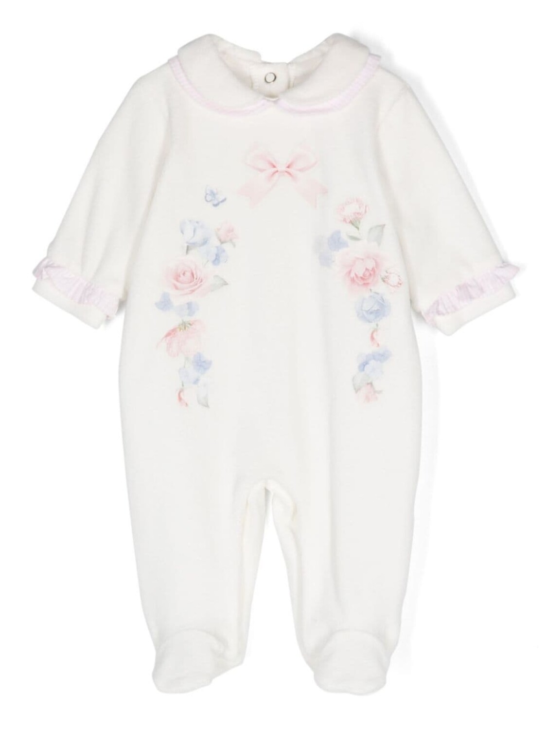 Lapin House пижама с оборками и цветочным принтом, белый
Lapin House пижама с оборками и цветочным принтом, белый