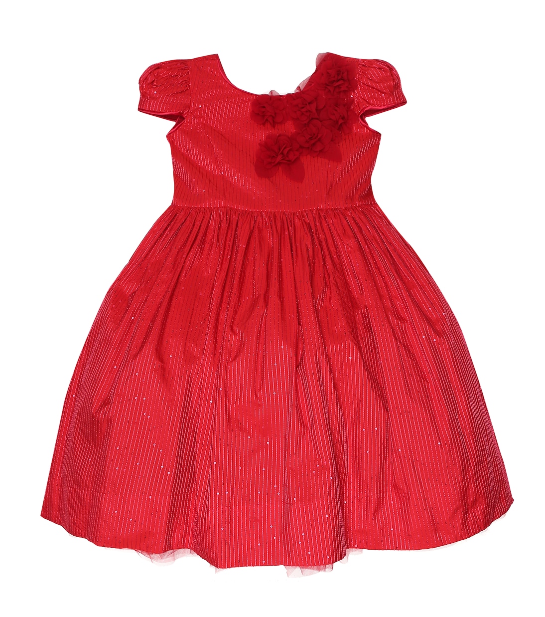 Платье с рукавами-крылышками, расшитое пайетками Monnalisa, красный
Платье с рукавами-крылышками, расшитое пайетками Monnalisa, красный