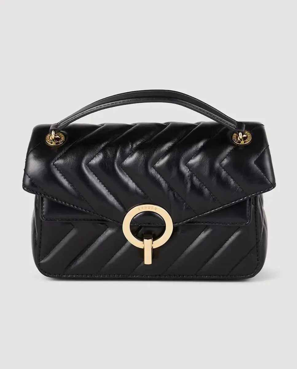 Yza маленькая женская сумка из гладкой кожи Sandro, черный
Yza маленькая женская сумка из гладкой кожи Sandro, черный