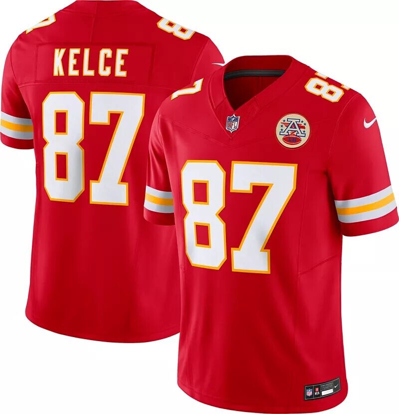 Мужская красная майка Nike Kansas City Chiefs Travis Kelce #87 Vapor Limited
Мужская красная майка Nike Kansas City Chiefs Travis Kelce #87 Vapor Limited
