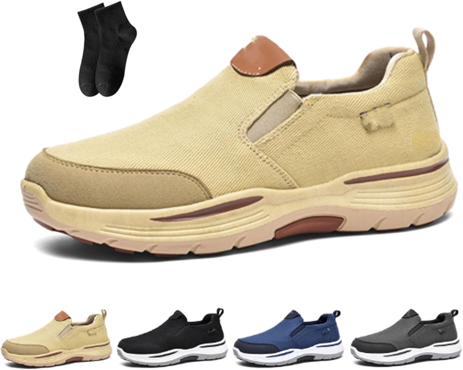 Мужские ортопедические слипоны для ходьбы и походов- легкие, дышащие, мужская обувь с поддержкой свода стопы, слипоны из ткани Noworfewer, хаки
Мужские ортопедические слипоны для ходьбы и походов- легкие, дышащие, мужская обувь с поддержкой свода стопы, слипоны из ткани Noworfewer, хаки