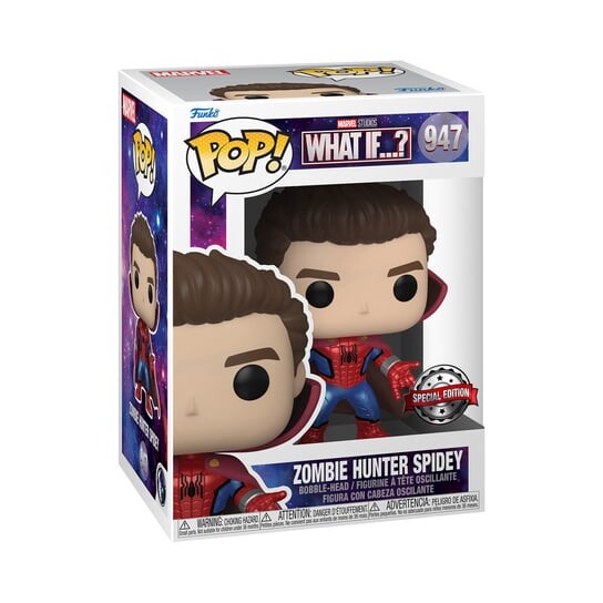 Funko POP! Marvel What If..., коллекционная фигурка, Паук-охотник на зомби
Funko POP! Marvel What If..., коллекционная фигурка, Паук-охотник на зомби