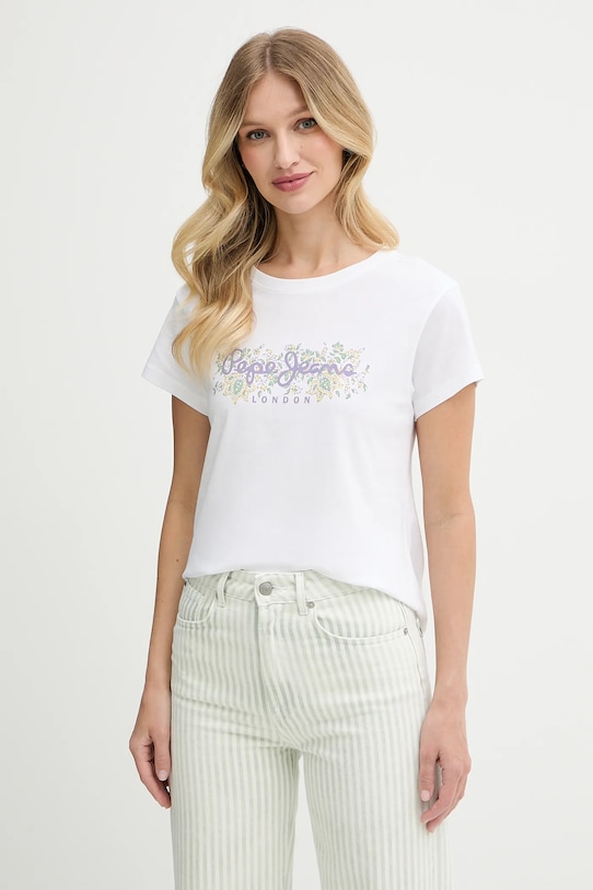 Хлопковая футболка Pepe Jeans, белый
Хлопковая футболка Pepe Jeans, белый