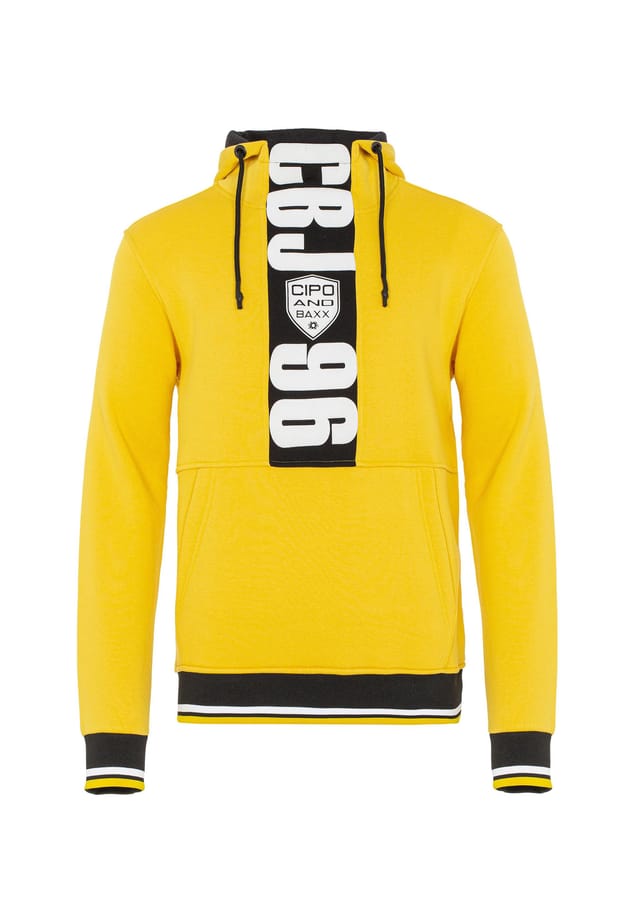Толстовка с капюшоном и великолепными фирменными принтами Cipo & Baxx, желтый
Толстовка с капюшоном и великолепными фирменными принтами Cipo & Baxx, желтый