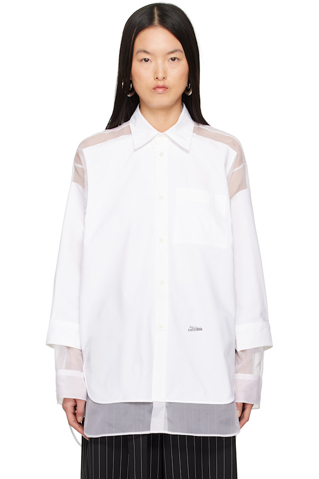 Рубашка petit grand' Jean Paul Gaultier, белый 
Рубашка petit grand' Jean Paul Gaultier, белый