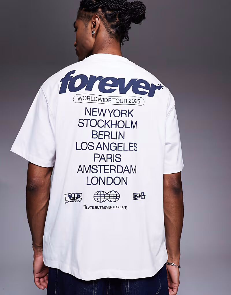 Футболка Bershka с принтом «Cities Back» белого цвета
Футболка Bershka с принтом «Cities Back» белого цвета