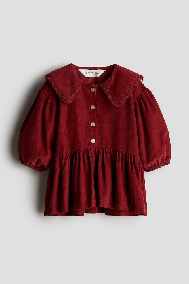 Платье из хлопкового вельвета H&M, красный
Платье из хлопкового вельвета H&M, красный