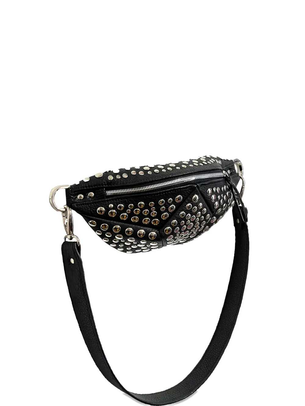 Сумка через плечо из кожи с заклепками NASHA, черный 
Сумка через плечо из кожи с заклепками NASHA, черный