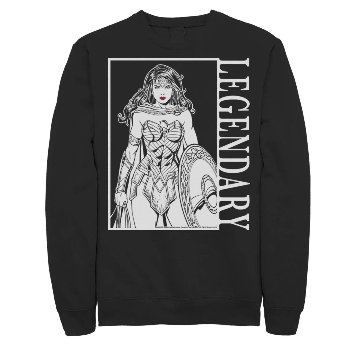 Мужской флисовый пуловер с изображением комиксов DC Wonder Woman, легендарным плакатом и рисунком Licensed Character
Мужской флисовый пуловер с изображением комиксов DC Wonder Woman, легендарным плакатом и рисунком Licensed Character