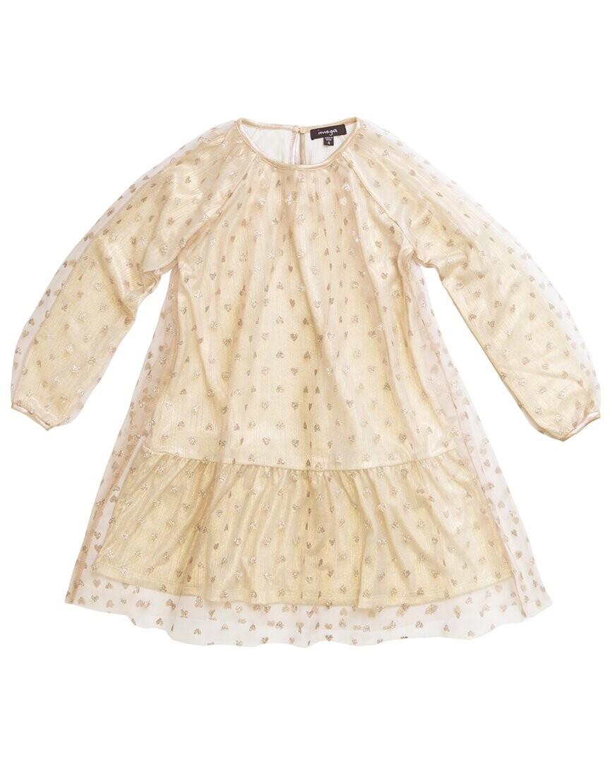 IMOGA Плиссированное платье из сетки и металлика, золото
IMOGA Плиссированное платье из сетки и металлика, золото