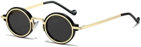Маленькие овальные солнцезащитные очки для женщин с градиентным переходом цвета, модные панк-очки для мужчин, солнцезащитные очки UV400 MTZJH, Golden Black Gray
Маленькие овальные солнцезащитные очки для женщин с градиентным переходом цвета, модные панк-очки для мужчин, солнцезащитные очки UV400 MTZJH, Golden Black Gray