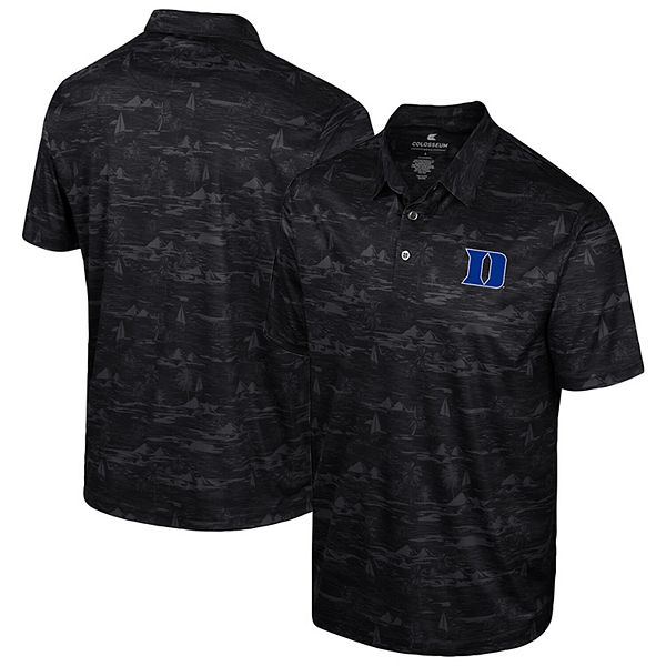 Мужская черная футболка-поло Duke Blue Devils Daly print Colosseum
Мужская черная футболка-поло Duke Blue Devils Daly print Colosseum