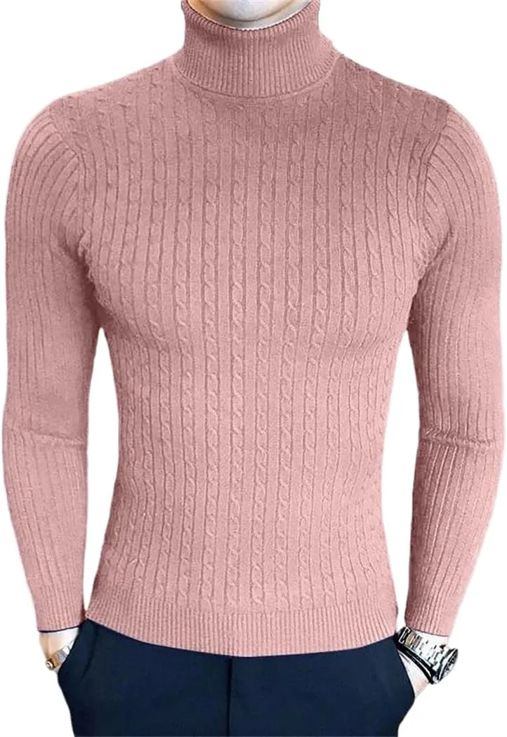 Мужской свитер-водолазка Slim-Fit, теплый и мягкий
Мужской свитер-водолазка Slim-Fit, теплый и мягкий