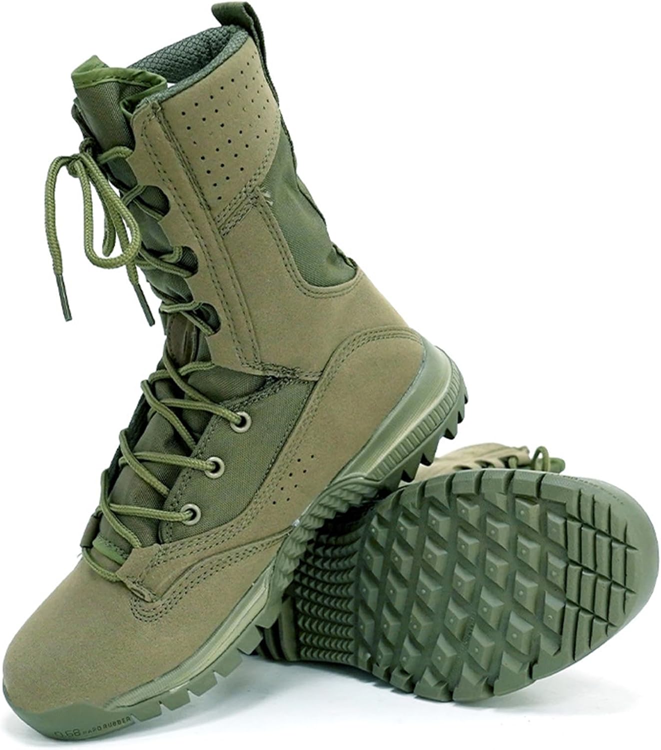 Тактические высокие военные ботинки на шнуровке, дышащие, из замши и холста, средняя высота голенища, легкие, мягкая подошва с противоскользящим эффектом для активного отдыха, пеших походов, охоты, треккинга и кемпинга Tengfeifly, зеленый
Тактические высокие военные ботинки на шнуровке, дышащие, из замши и холста, средняя высота голенища, легкие, мягкая подошва с противоскользящим эффектом для активного отдыха, пеших походов, охоты, треккинга и кемпинга Tengfeifly, зеленый