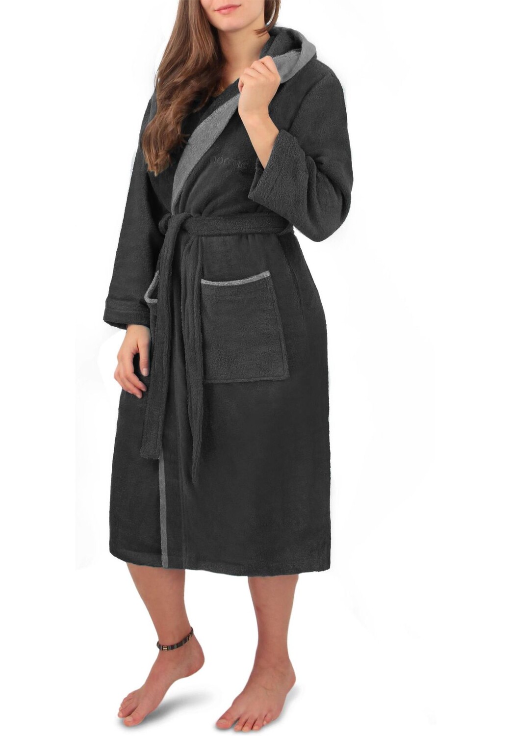 Женский оздоровительный халат из 100% хлопка normani, цвет Schwarz Grau
Женский оздоровительный халат из 100% хлопка normani, цвет Schwarz Grau
