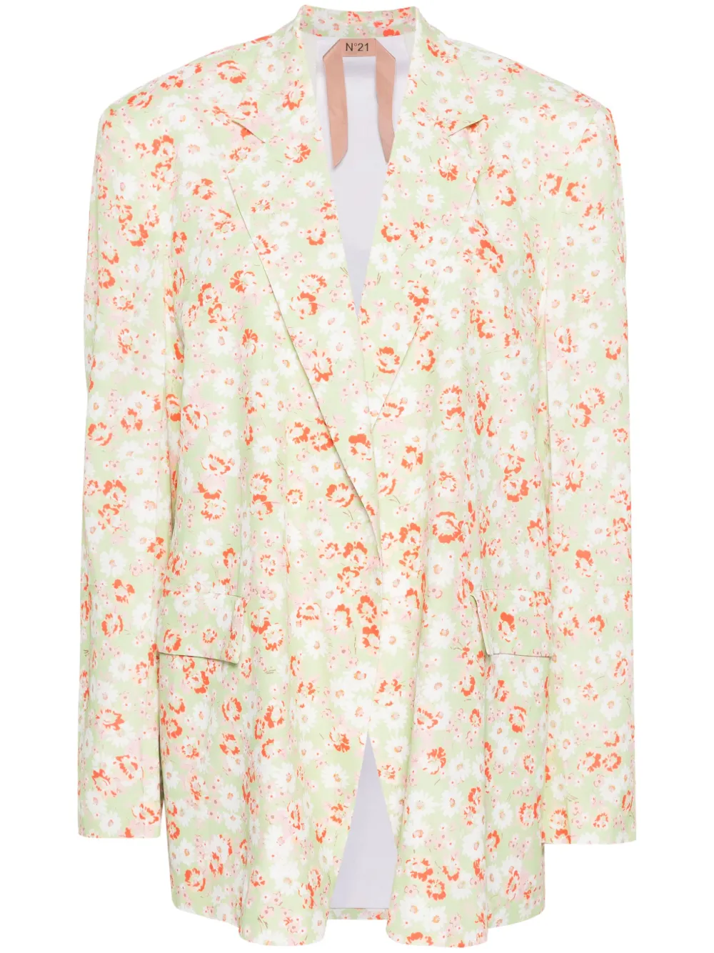 Креповый блейзер с цветочным принтом Nº21, зеленый
Креповый блейзер с цветочным принтом Nº21, зеленый