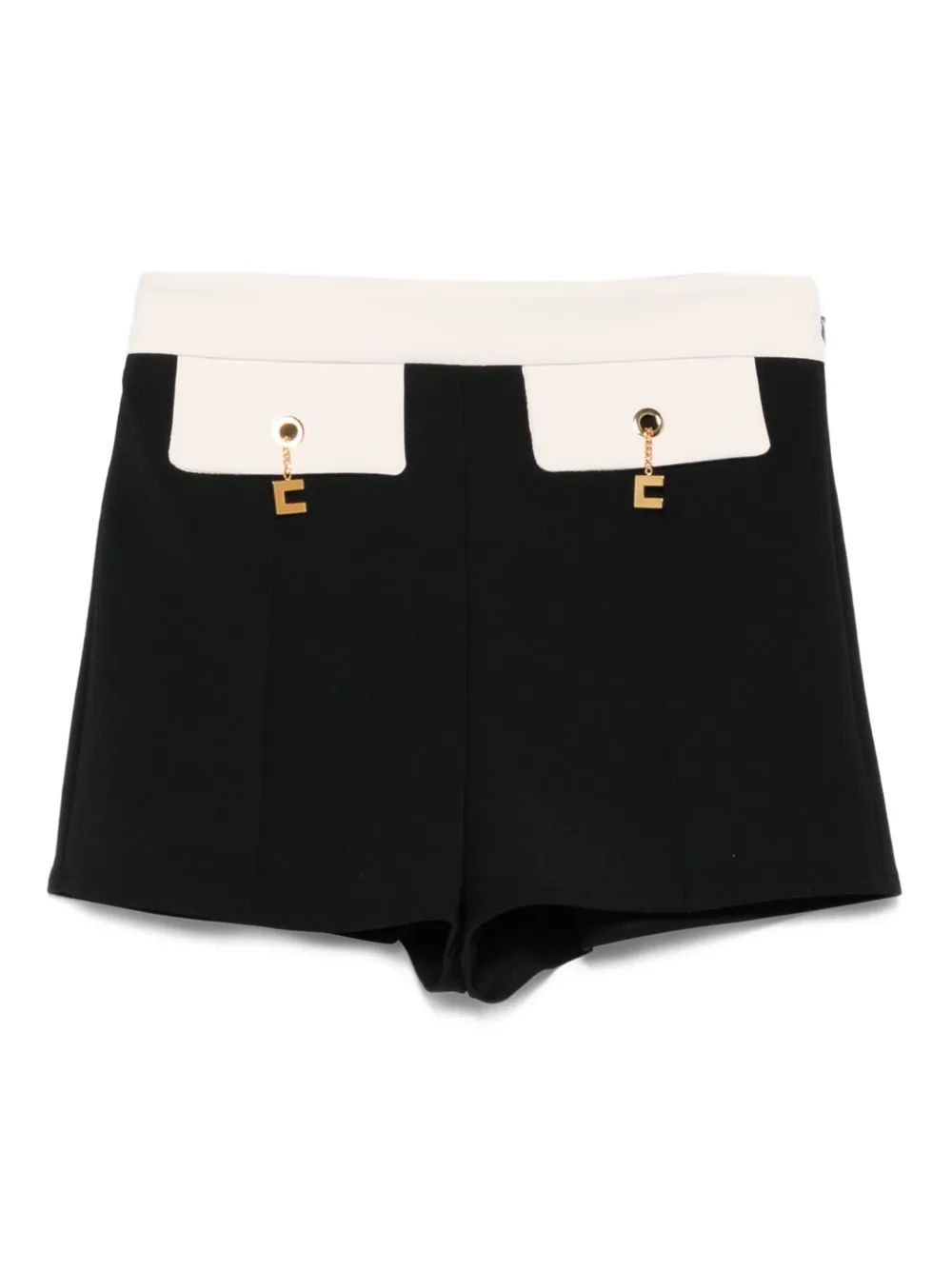 Шорты с контрастной вставкой Elisabetta Franchi, черный
Шорты с контрастной вставкой Elisabetta Franchi, черный