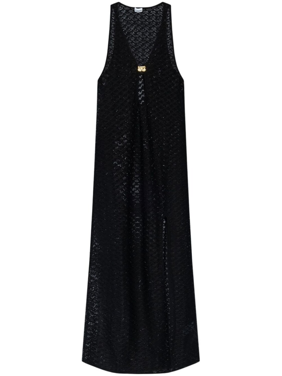 GANNI ажурное пляжное макси-платье, черный
GANNI ажурное пляжное макси-платье, черный