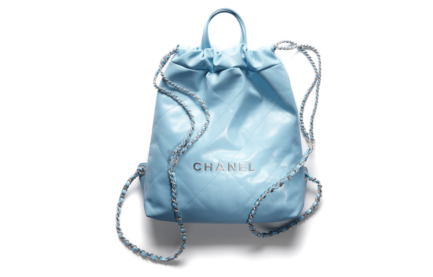 CHANEL Рюкзак женский маленький из телячьей кожи светло-голубой
CHANEL Рюкзак женский маленький из телячьей кожи светло-голубой