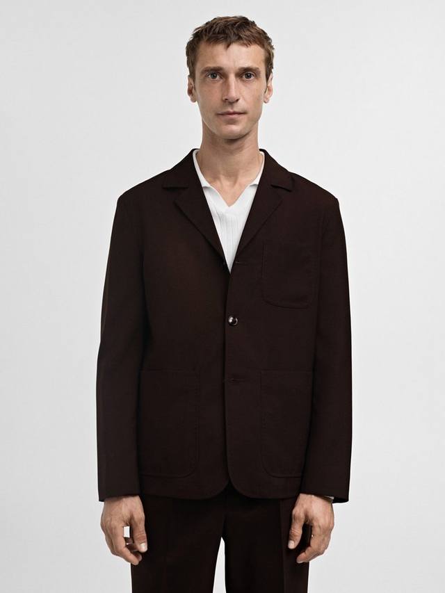 Гарда Regular Fit шерстяной блейзер Mango, Brown
Гарда Regular Fit шерстяной блейзер Mango, Brown