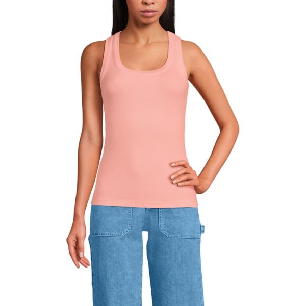 Женская драпированная ребристая майка-топ Lands' End, цвет sunset coral pink
Женская драпированная ребристая майка-топ Lands' End, цвет sunset coral pink