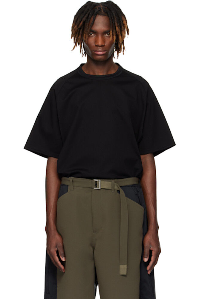 Черная футболка из хлопкового джерси sacai
Черная футболка из хлопкового джерси sacai