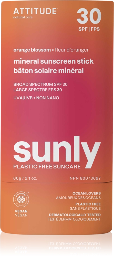 Солнцезащитный крем-карандаш с минеральным ароматом цветка апельсина Sunly Attitude, spf 30 60 гр
Солнцезащитный крем-карандаш с минеральным ароматом цветка апельсина Sunly Attitude, spf 30 60 гр