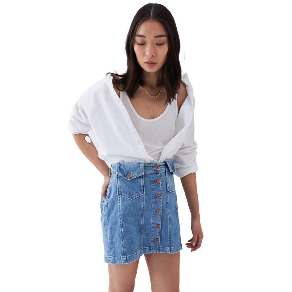 Юбка Salsa Jeans Push In Secret Glamour Buttons Denim, синий 
Юбка Salsa Jeans Push In Secret Glamour Buttons Denim, синий