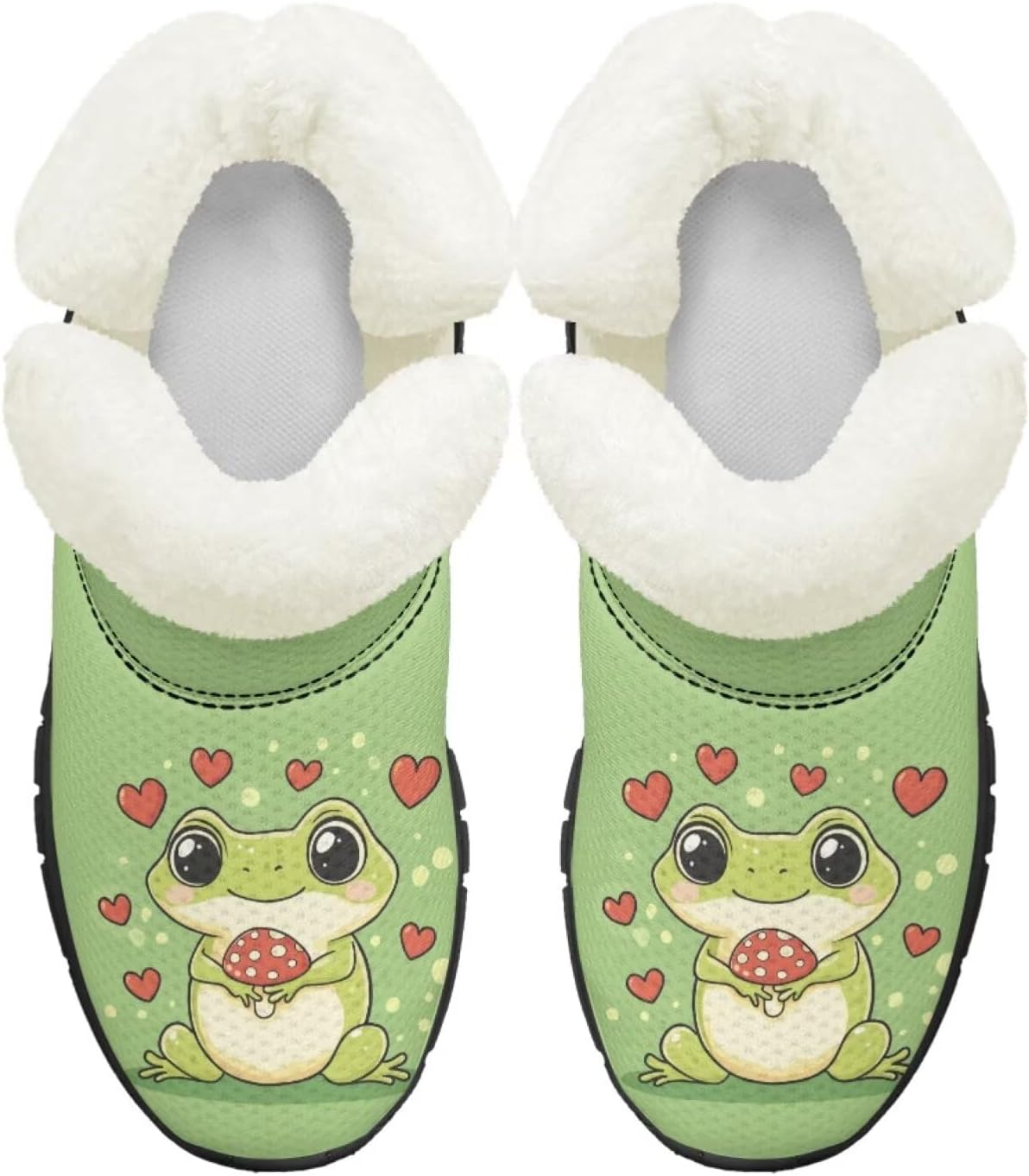 Ботинки на осень-зиму для девочек, большие и маленькие дети, противоскользящие зимние ботинки, с меховой подкладкой, на липучке, повседневные Pointodoor, Frog Mushroom Heart Print
Ботинки на осень-зиму для девочек, большие и маленькие дети, противоскользящие зимние ботинки, с меховой подкладкой, на липучке, повседневные Pointodoor, Frog Mushroom Heart Print