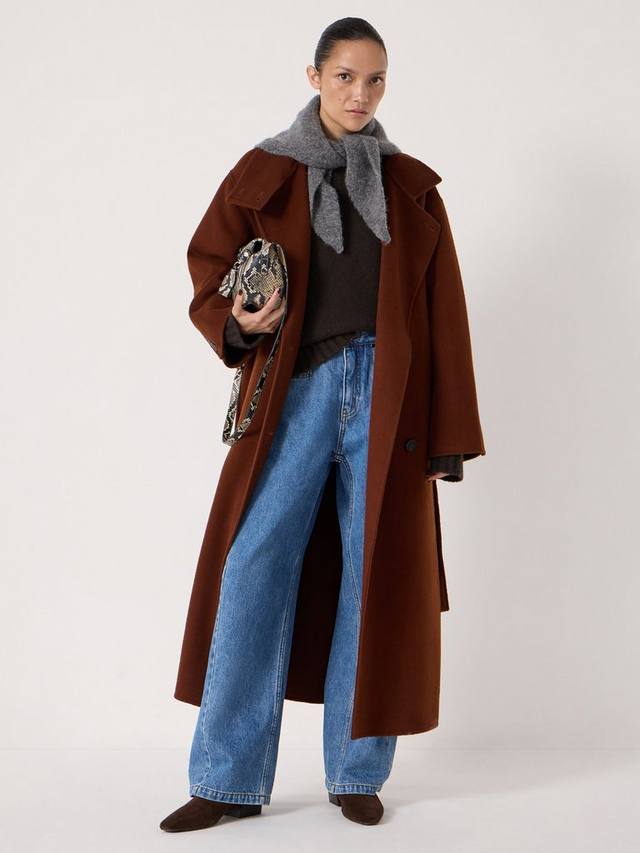 Двустороннее пальто из шерсти HUSH, Toffee Brown
Двустороннее пальто из шерсти HUSH, Toffee Brown