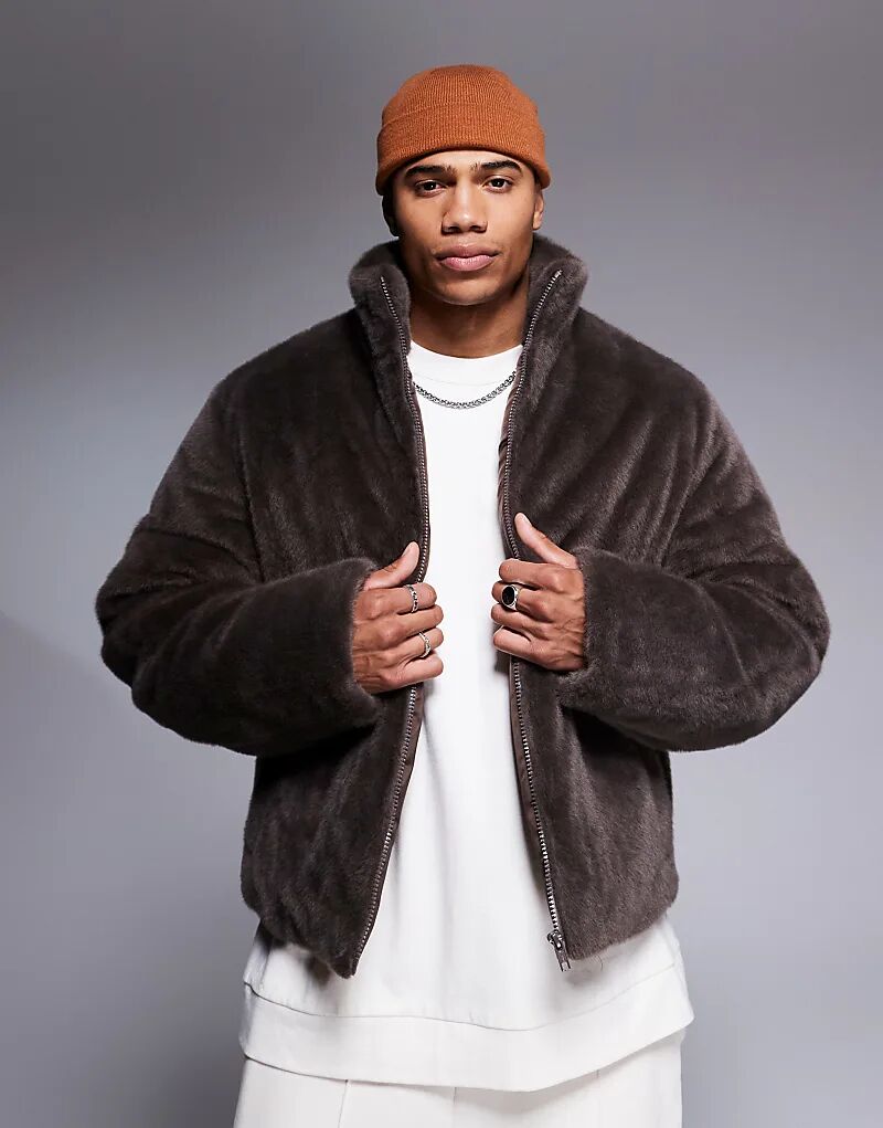 Стеганая куртка из искусственного меха коричневого цвета ASOS DESIGN, Коричневый, Стеганая куртка из искусственного меха коричневого цвета ASOS DESIGN
Стеганая куртка из искусственного меха коричневого цвета ASOS DESIGN, Коричневый, Стеганая куртка из искусственного меха коричневого цвета ASOS DESIGN