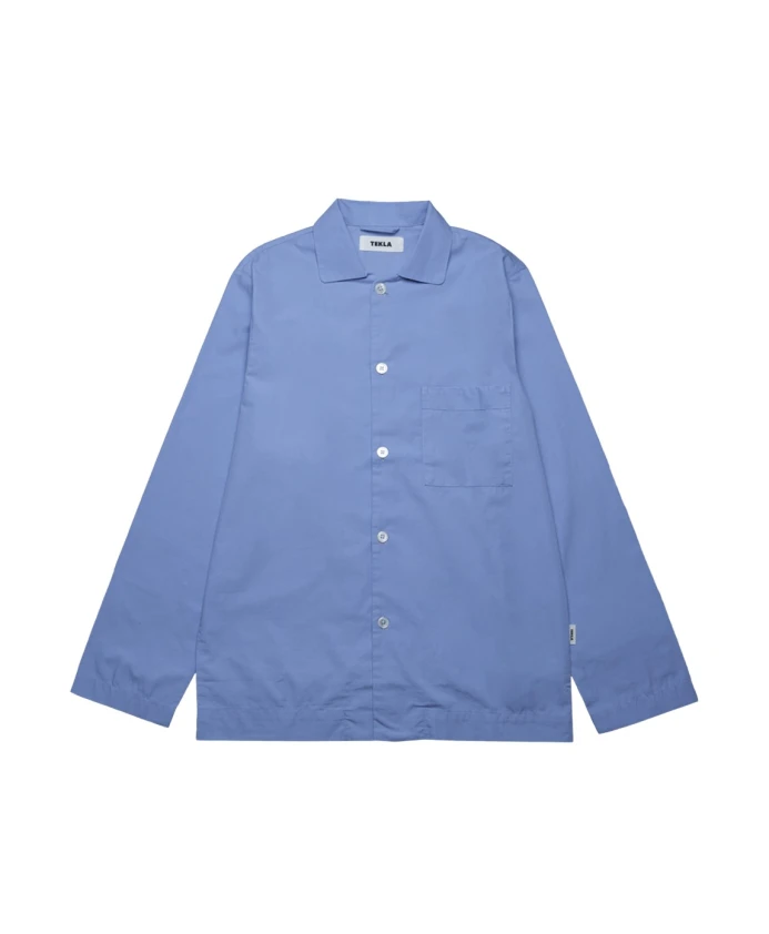 Пижамная рубашка василькового цвета, 100% хлопок. Tekla, синий
Пижамная рубашка василькового цвета, 100% хлопок. Tekla, синий