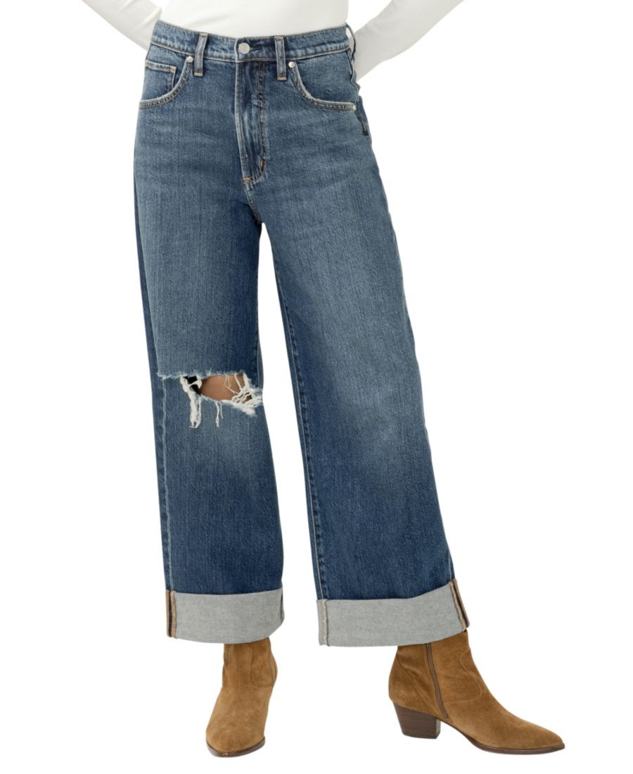 Женские укороченные джинсы Be Easy с высокой посадкой и широкими штанинами Silver Jeans Co, Thelma
Женские укороченные джинсы Be Easy с высокой посадкой и широкими штанинами Silver Jeans Co, Thelma