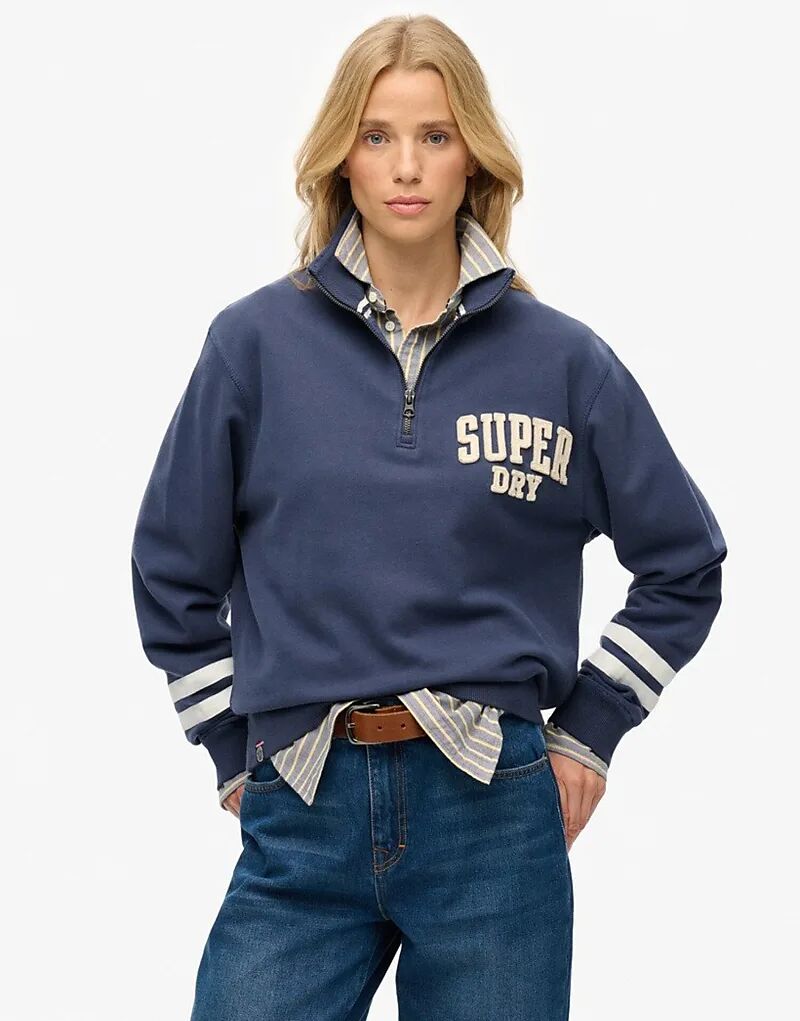 Спортивный свитшот Superdry Athletic Essentials с аппликацией и полумолнией в цвете Mariner Navy
Спортивный свитшот Superdry Athletic Essentials с аппликацией и полумолнией в цвете Mariner Navy