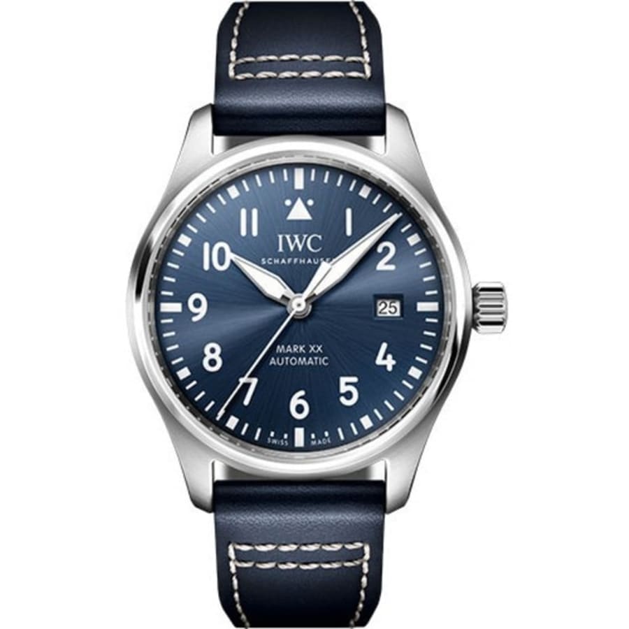 Мужские часы IWC Pilot's Mark XX Automatic с синим циферблатом и кожаным ремешком IW328203
Мужские часы IWC Pilot's Mark XX Automatic с синим циферблатом и кожаным ремешком IW328203
