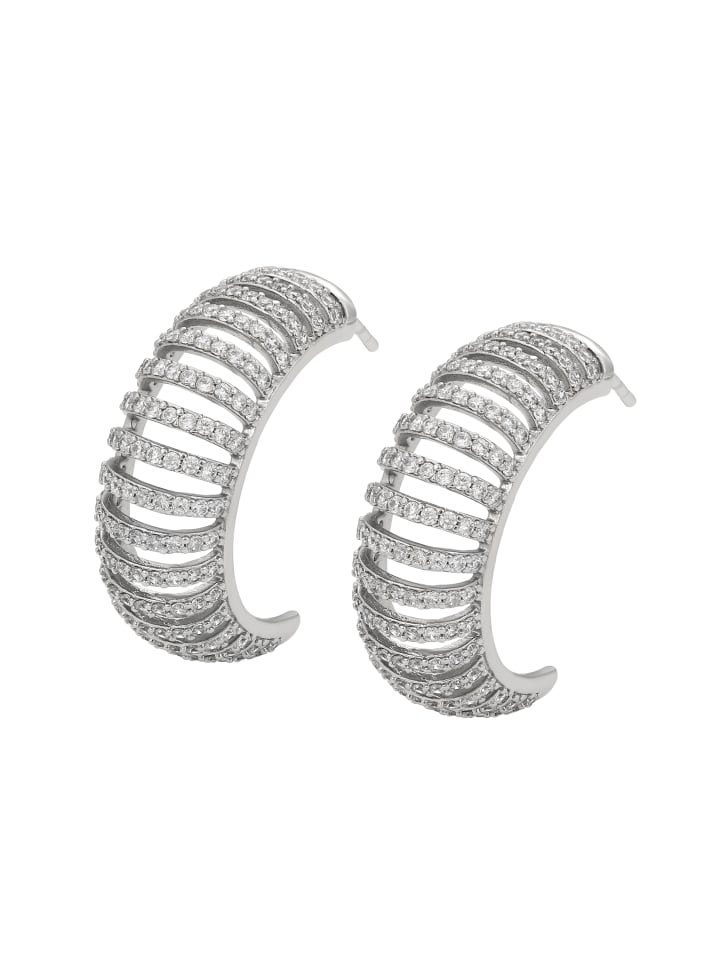 Faina Женские серьги-кольца в форме буквы С, серебристо-белые
Faina Женские серьги-кольца в форме буквы С, серебристо-белые