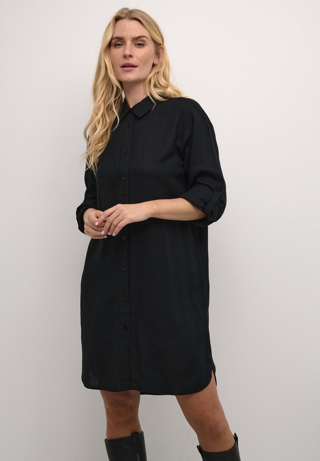 Платье-рубашка Milia Kaffe, черное глубокое
Платье-рубашка Milia Kaffe, черное глубокое