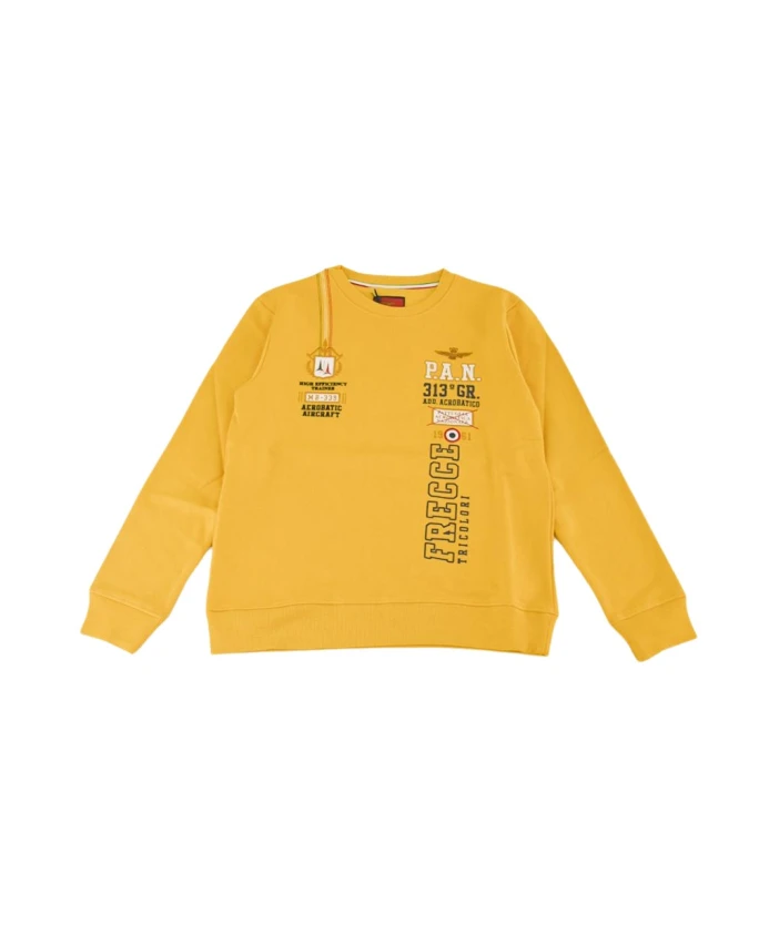 Толстовка с принтом стрелки и трехцветной вышивкой Aeronautica Militare, желтый
Толстовка с принтом стрелки и трехцветной вышивкой Aeronautica Militare, желтый