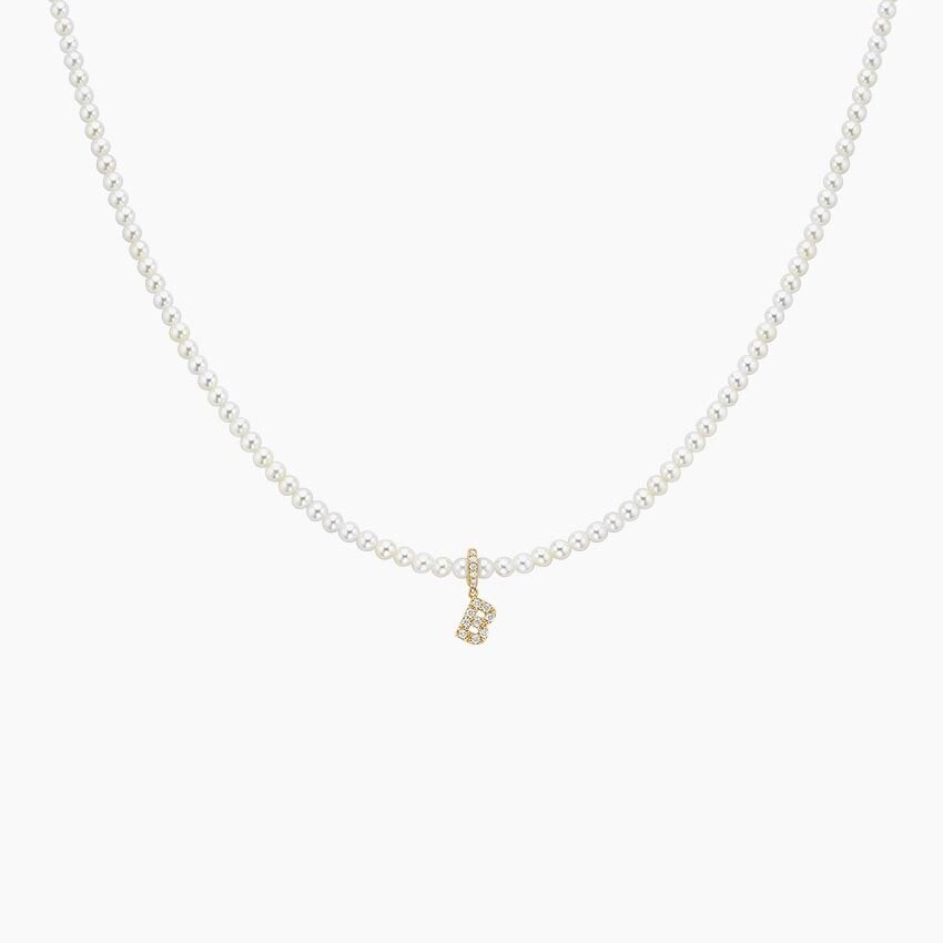 Ожерелье с инициалами из культивированного жемчуга и бриллиантов Brilliant Earth
Ожерелье с инициалами из культивированного жемчуга и бриллиантов Brilliant Earth