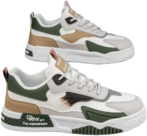 Мужские кроссовки в уличном стиле для скейтборда, удобные нескользящие повседневные спортивные обувь из ткани для ежедневной носки и повседневной активности Hhhchpm, белый/зеленый
Мужские кроссовки в уличном стиле для скейтборда, удобные нескользящие повседневные спортивные обувь из ткани для ежедневной носки и повседневной активности Hhhchpm, белый/зеленый