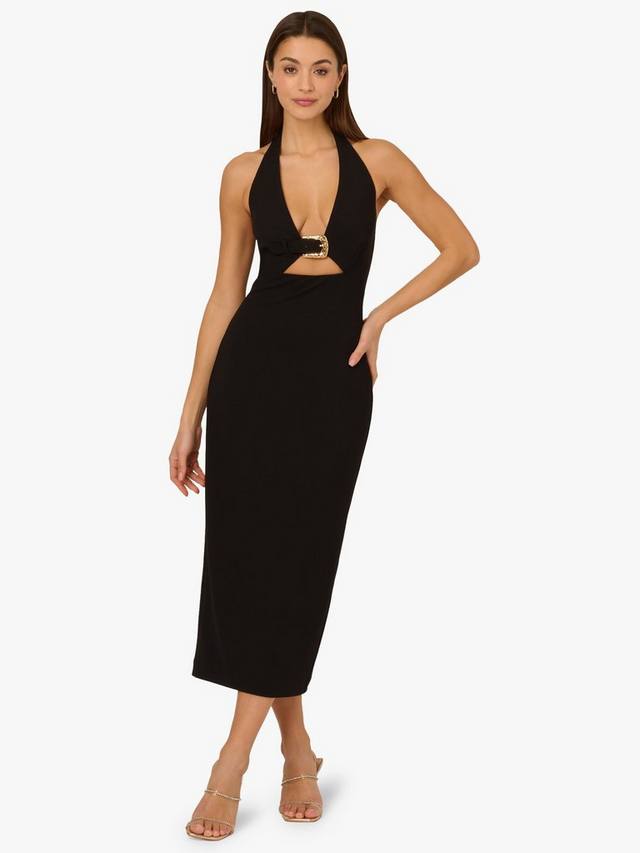 Платье из крепа из трикотажа adrianna by buckle Adrianna Papell, черный
Платье из крепа из трикотажа adrianna by buckle Adrianna Papell, черный