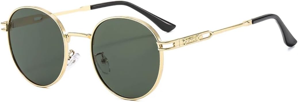 Роскошные металлические круглые солнцезащитные очки для женщин и мужчин в стиле панк, для походов, вождения и активного отдыха, защита от УФ-излучения UV400 TVTBBVV, Gold Green
Роскошные металлические круглые солнцезащитные очки для женщин и мужчин в стиле панк, для походов, вождения и активного отдыха, защита от УФ-излучения UV400 TVTBBVV, Gold Green
