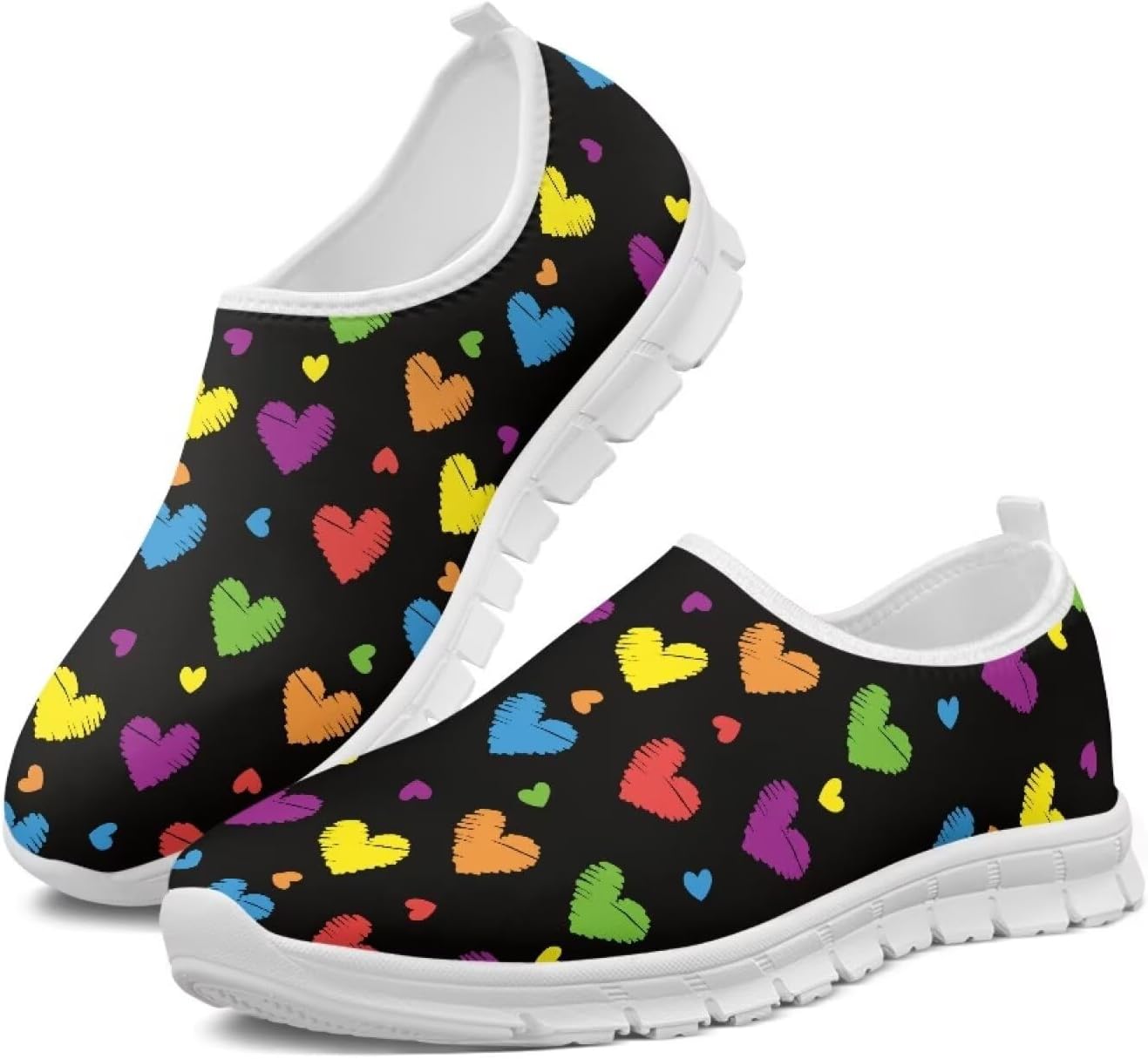 Мужские туфли-слипоны, повседневные кроссовки для мужчин, удобная обувь для ходьбы, широкие Fonplted, Colorful Love Heart
Мужские туфли-слипоны, повседневные кроссовки для мужчин, удобная обувь для ходьбы, широкие Fonplted, Colorful Love Heart