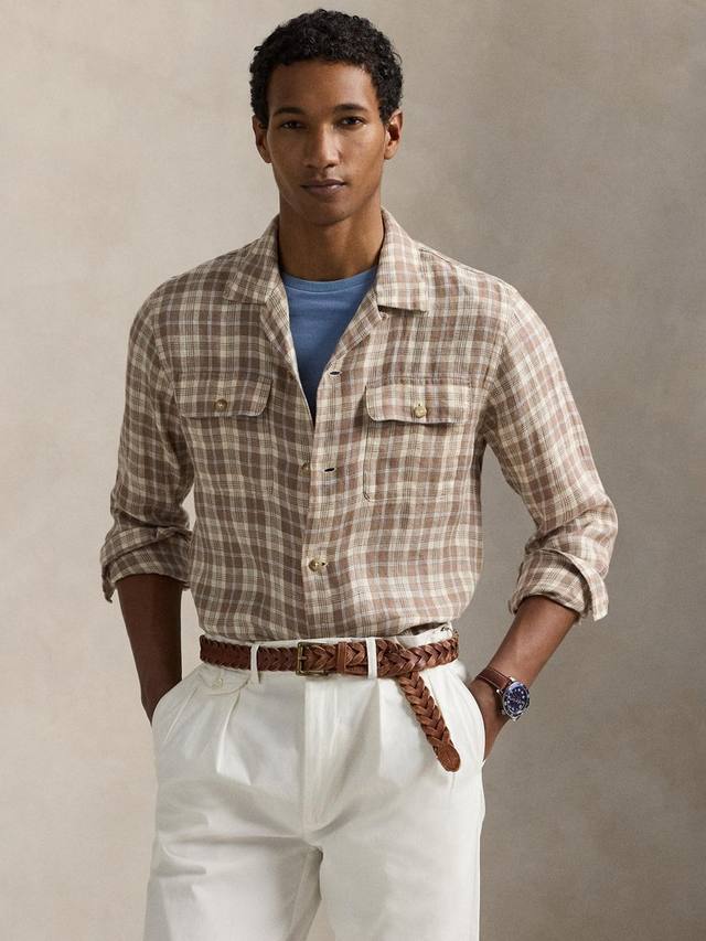 Клетчатая льняная рубашка Ralph Lauren
Клетчатая льняная рубашка Ralph Lauren