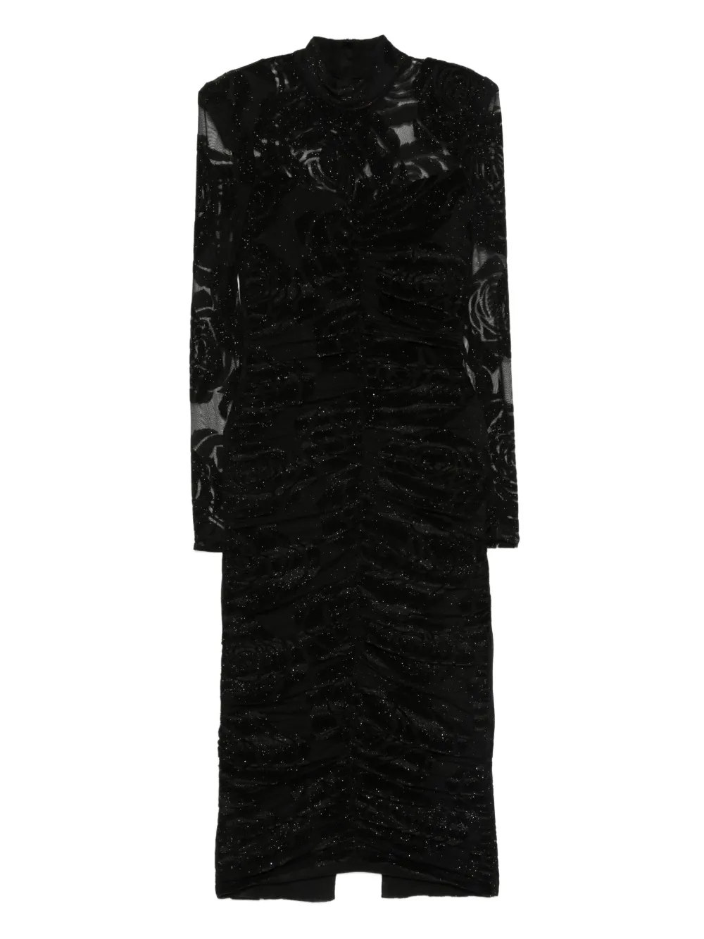 Платье миди со сборками и принтом роз NISSA, черный
Платье миди со сборками и принтом роз NISSA, черный