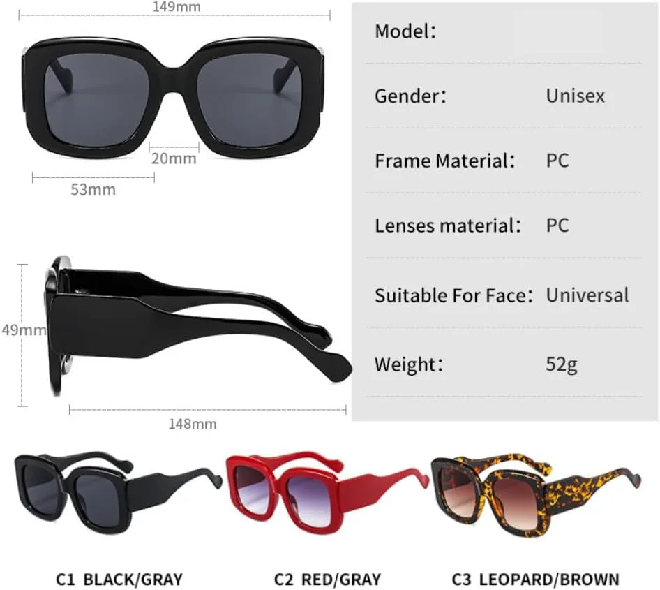 Солнцезащитные очки LVTFCO в стиле панк-ретро с широкой оправой и широкими дужками, модные, для мужчин и женщин, с защитой от УФ-излучения UV400, винтажные, Green
Солнцезащитные очки LVTFCO в стиле панк-ретро с широкой оправой и широкими дужками, модные, для мужчин и женщин, с защитой от УФ-излучения UV400, винтажные, Green